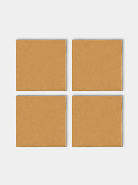 Borgo delle Tovaglie - Filo Linen Extra Large Napkins (Set of 4) - Yellow - ABASK - 