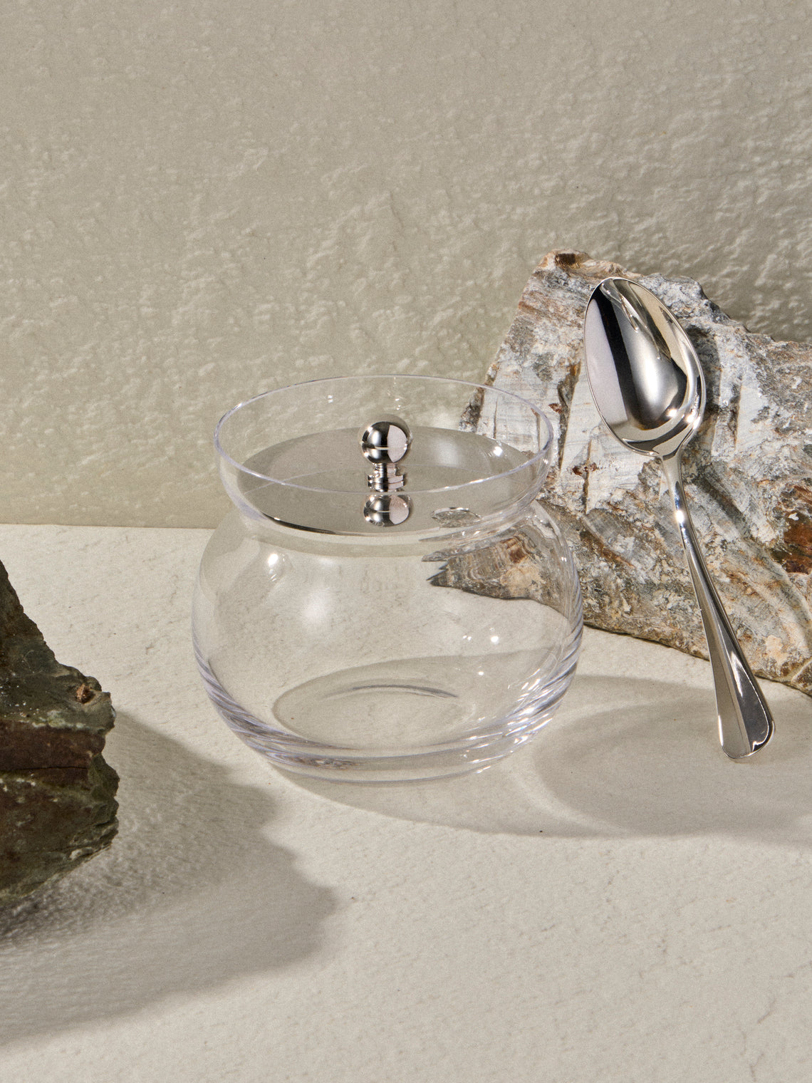 Ercuis - Héritage Silver-Plated Jam Pot with Spoon - Silver - ABASK