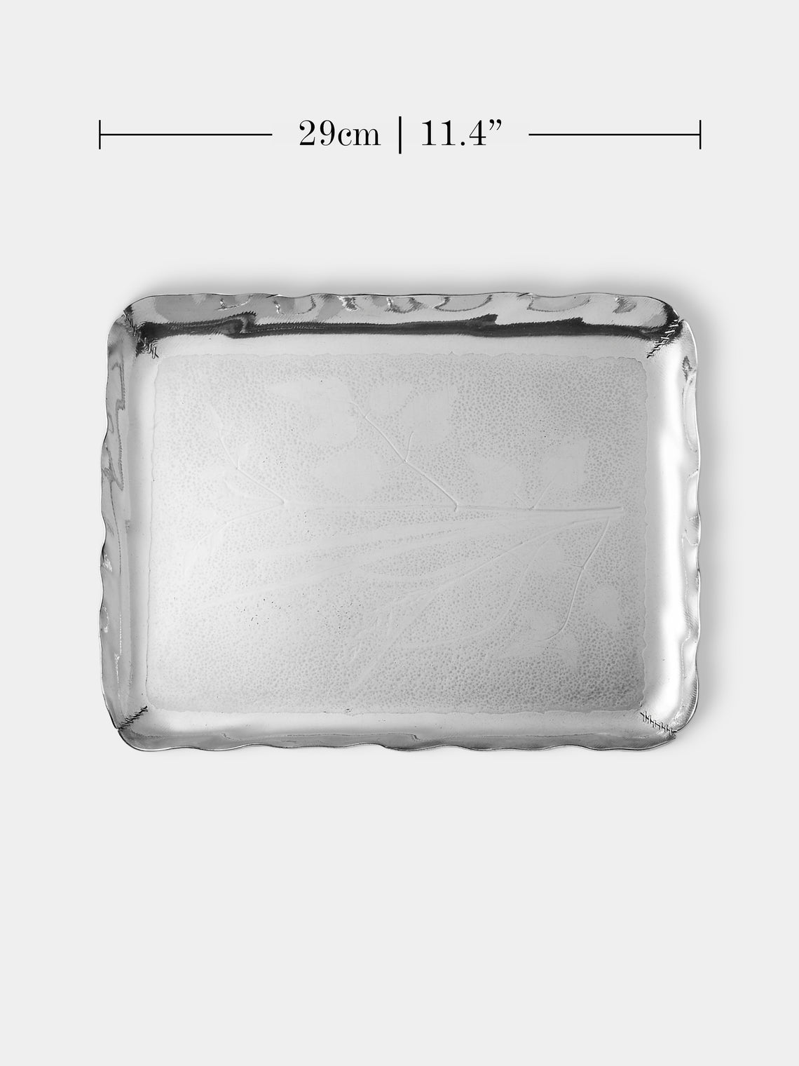 Antique and Vintage - 1900s Christofle Silver-Plated Leaf Tray (11.5in/29cm) - Silver - ABASK