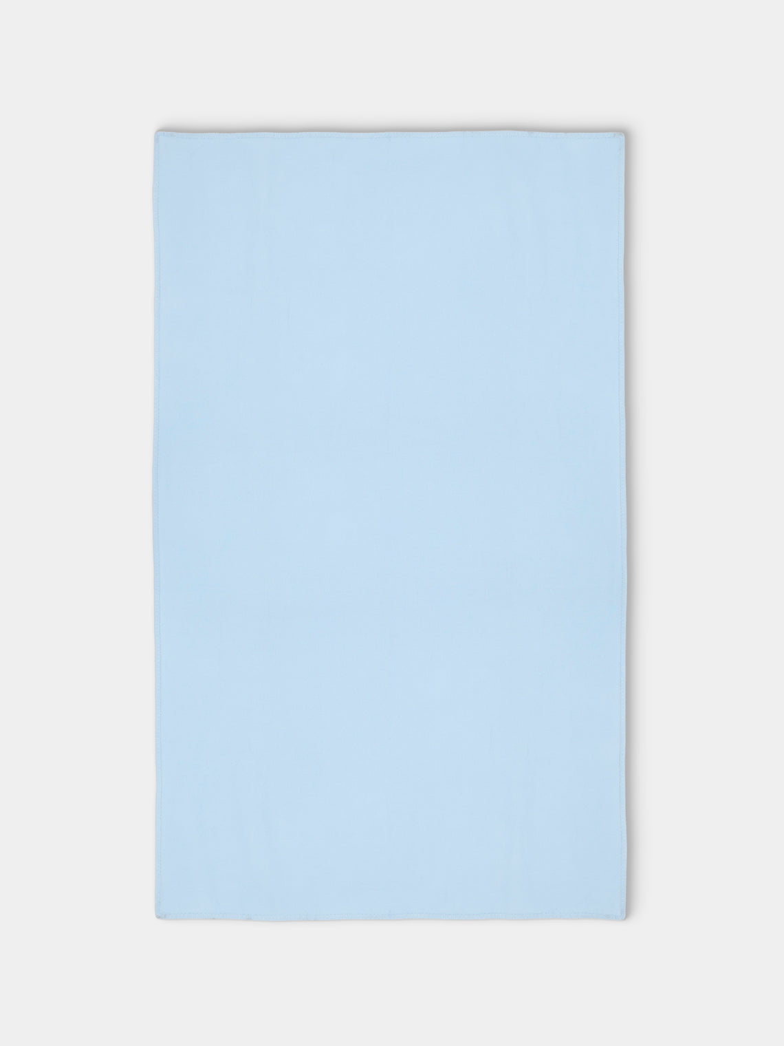Denis Colomb - Blanket Stitch Cashmere Blanket (79in/2m) - Light blue - ABASK - 