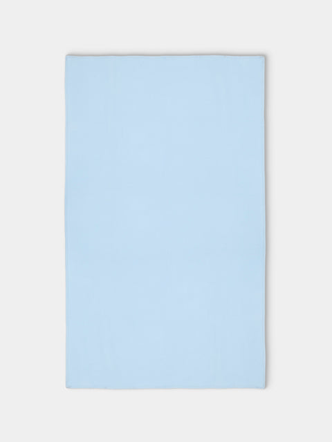 Denis Colomb - Blanket Stitch Cashmere Blanket (79in/2m) - Light blue - ABASK - 