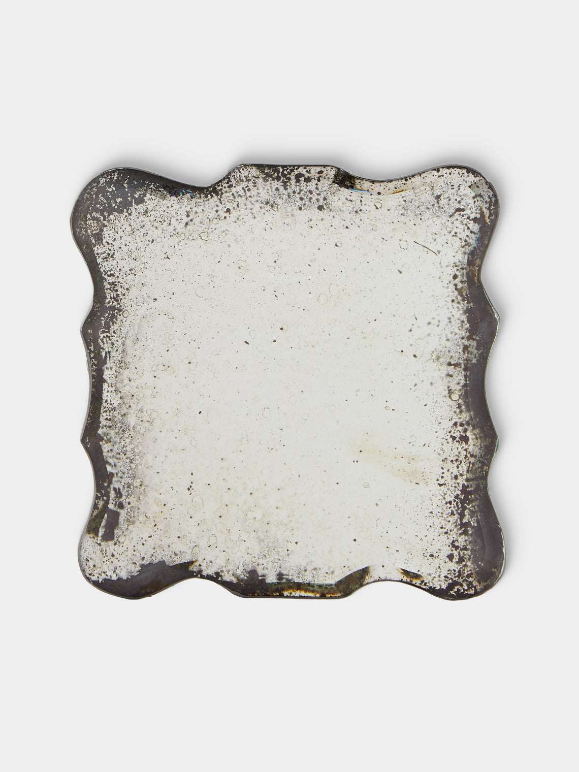 Borgo delle Tovaglie - Firenze Mirrored Glass Coasters (Set of 6) - Silver - ABASK
