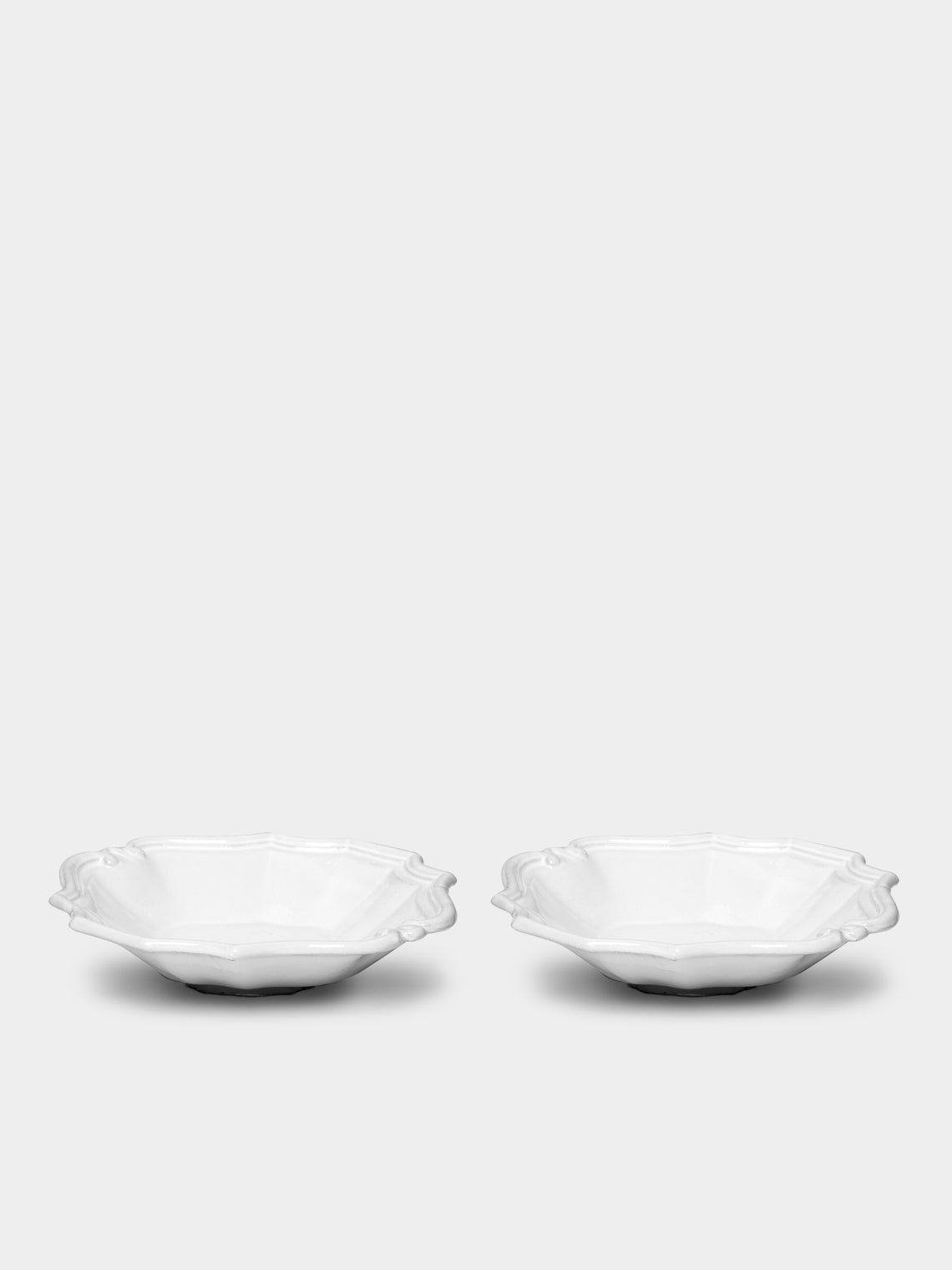 Astier de Villatte - Régence Hand-Glazed Ceramic Small Soup Plate (Set of 2) - White - ABASK