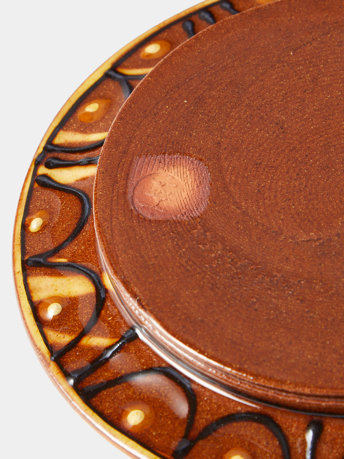 Fitch & McAndrew - Quartet Slipware Salad / Dessert Plate (7.5in/19cm) - Yellow - ABASK