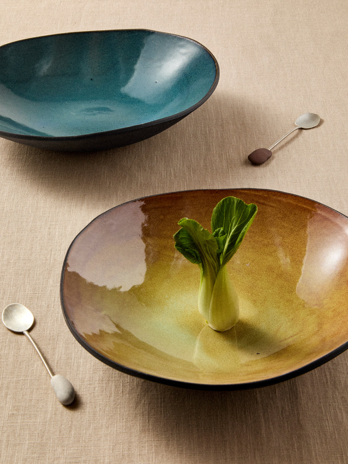 Hana Karim Studio - Hand-Built Stoneware Salad Bowls (Set of 2) - Multiple - ABASK