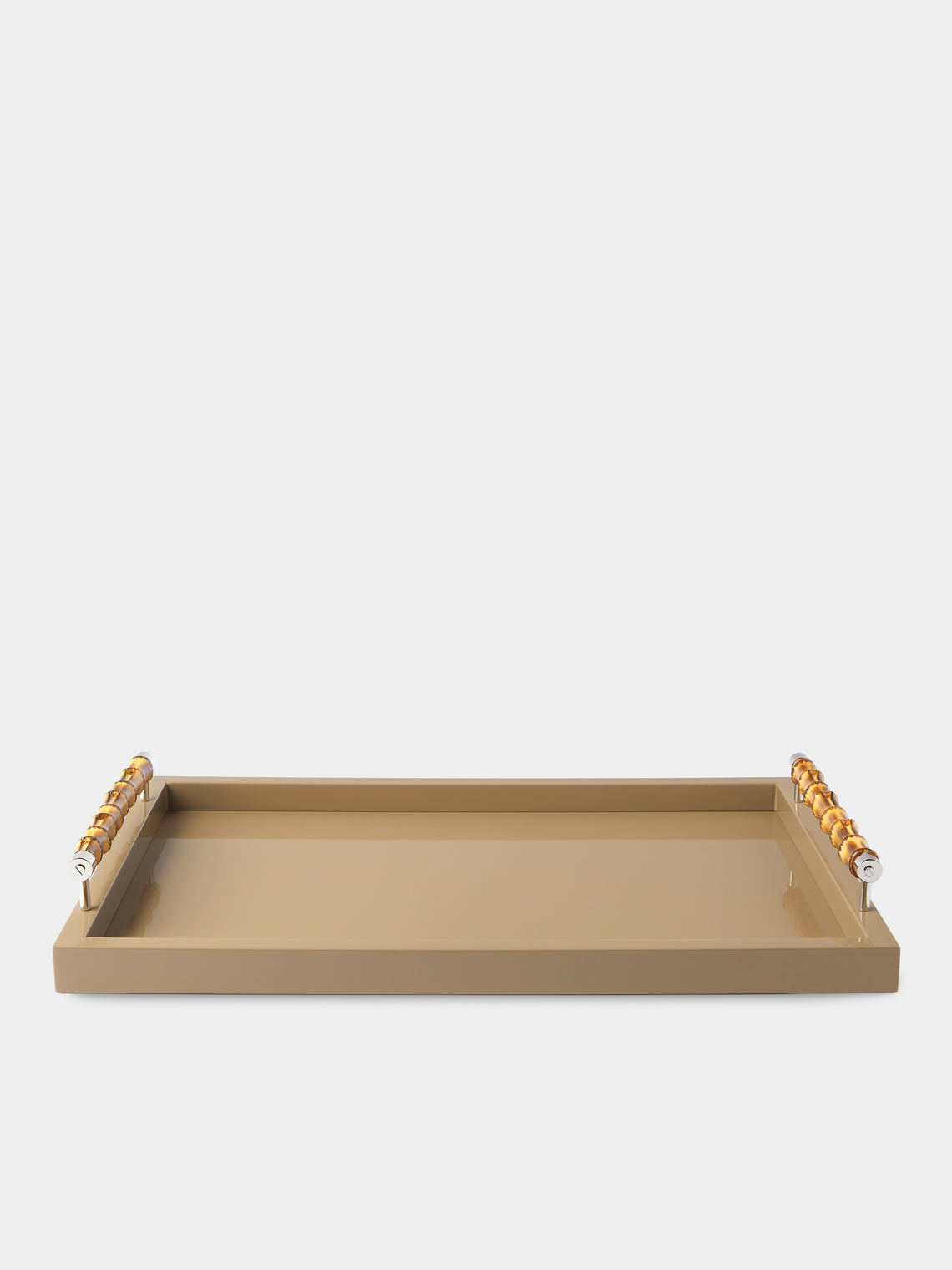 Riviere - Frida Lacquered Tray (23.5in/60cm) - Beige - ABASK
