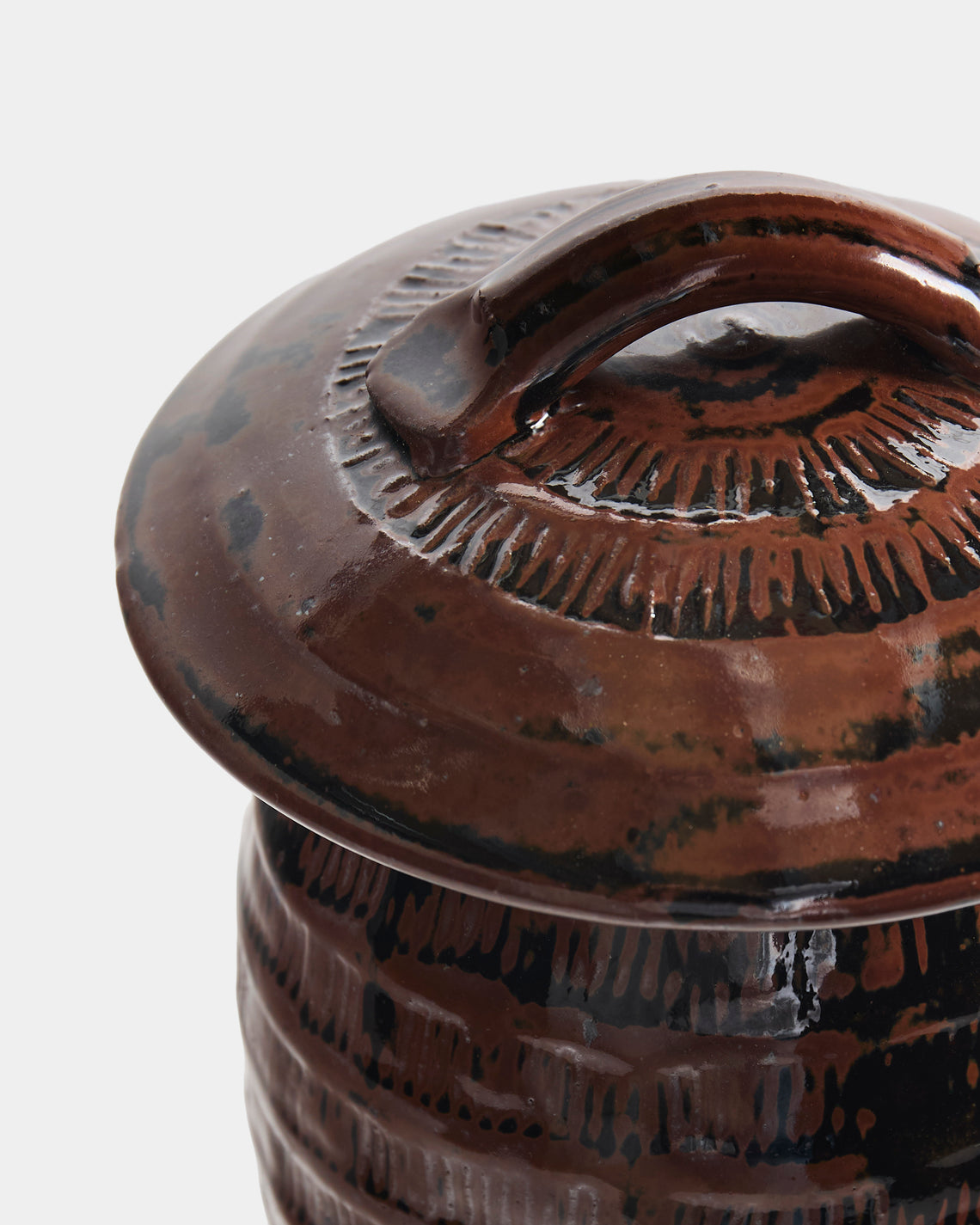 Matthew Foster - Ceramic Spaghetti Jar - Black - ABASK