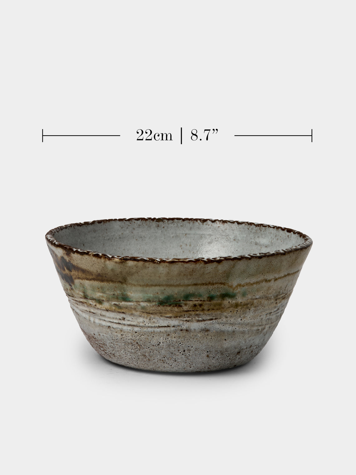 Antique and Vintage - 1950s Robert Thiry Ceramic Bowl - Gray - ABASK