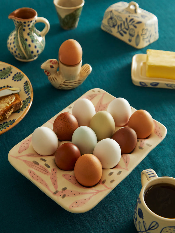 Azul Patagonia - Hand-Painted Ceramic Egg Holder -  - ABASK
