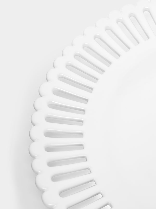 Bourg Joly Malicorne - Bourg-Joly Openwork Ceramic Charger Plate -  - ABASK