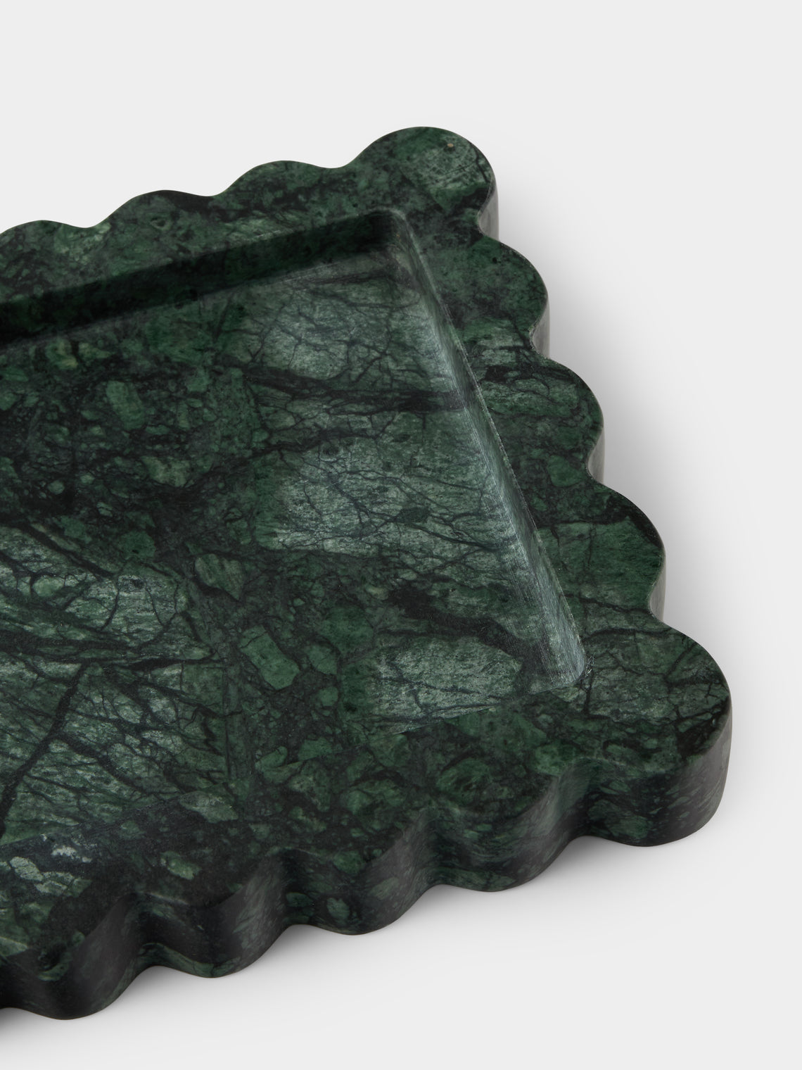 Anastasio Home - 512 Marble Tray (16in/40.5cm) - Green - ABASK