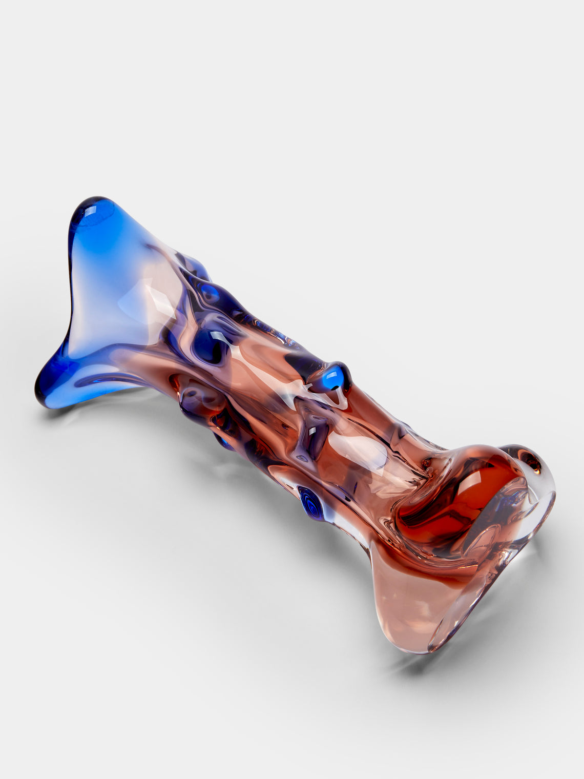 Antique and Vintage - Mid-Century Glass Vase - Brown - ABASK