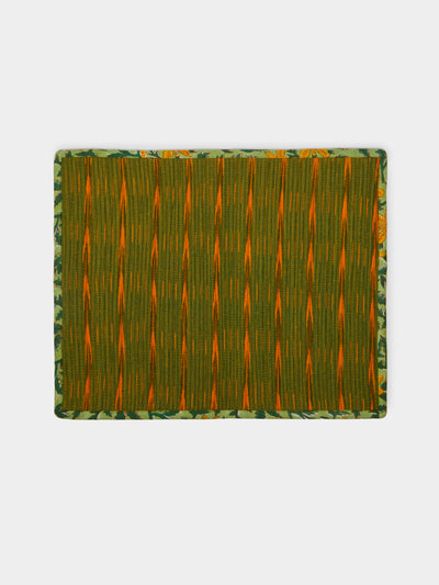 The Table Love - The Breakfast Handwoven Cotton Reversible Placemats (Set of 4) - Orange - ABASK - 