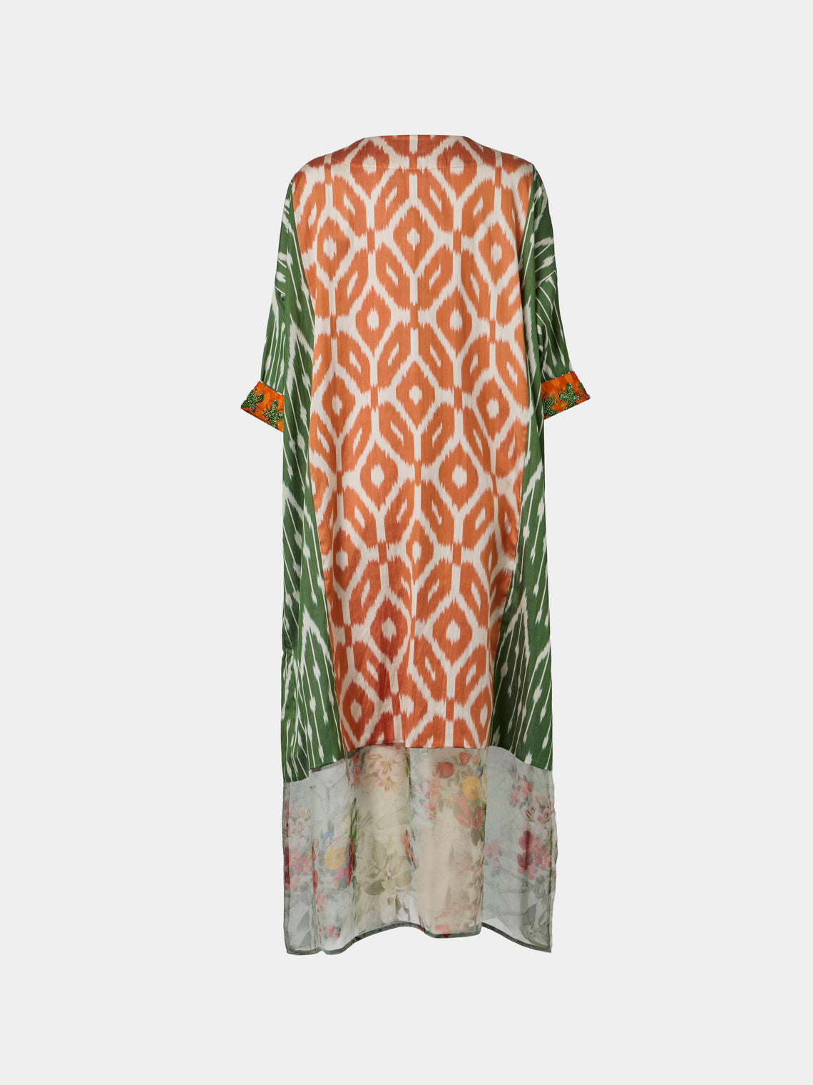 Nazzy Beglari - Women's Hand-Loomed Ikat Silk and Cotton Robe | One Size - Multiple - ABASK