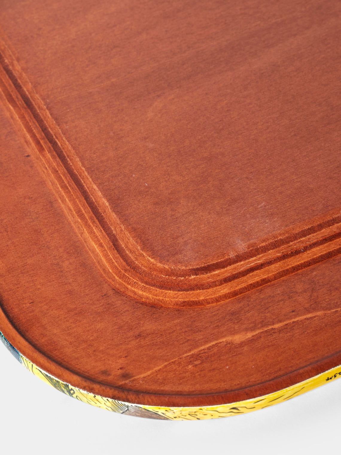 Fornasetti - Fondo Marino Wood Tray (31.5in/80cm) - Multiple - ABASK