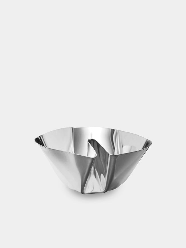 San Lorenzo - 1993 Afra and Tobia Scarpa Cartoccio Pure Silver Bowl (2.5in/6cm) - Silver - ABASK - 