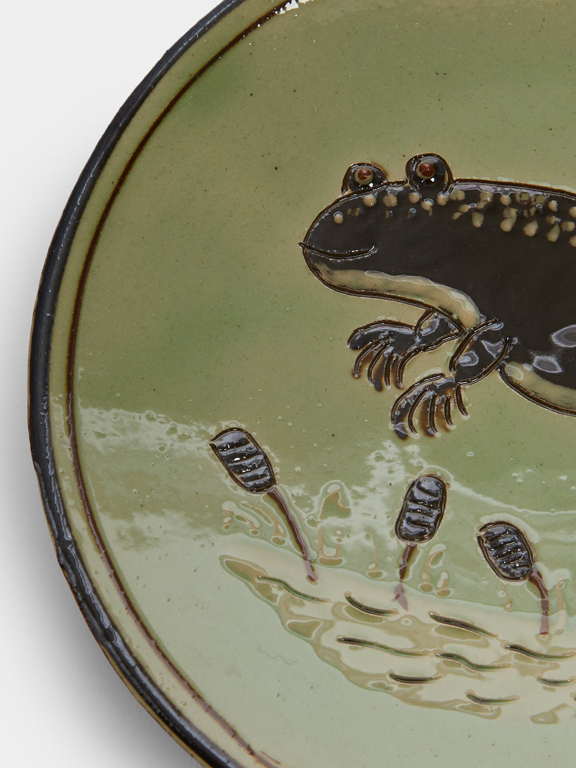 Poterie d’Évires - Animals Hand-Painted Ceramic Dessert Plates (Set of 6) -  - ABASK