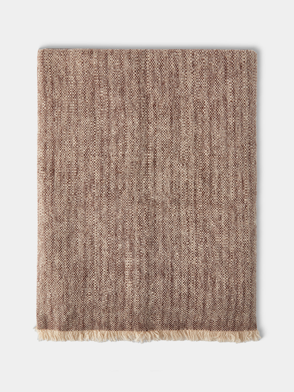 Me & K - Melange Cashmere Throw (75in/1.9m) - Red - ABASK - 