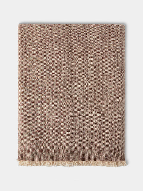 Me & K - Melange Cashmere Throw (75in/1.9m) - Red - ABASK - 