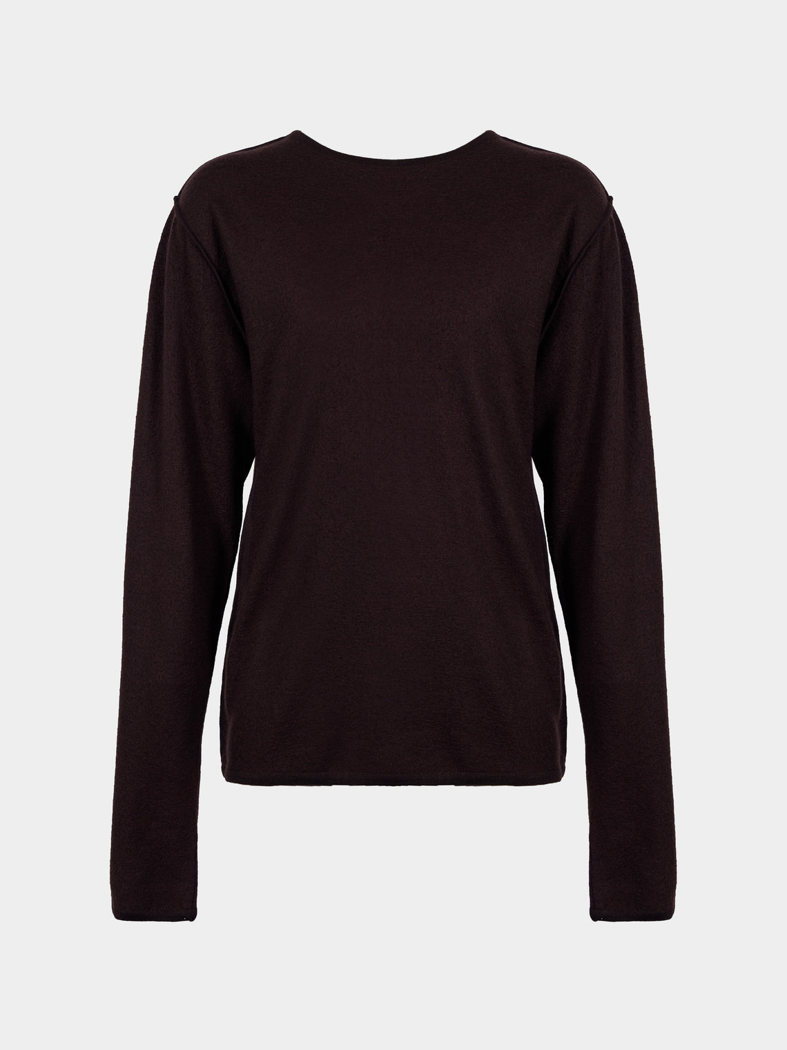 Denis Colomb - Fuzzy Brushed Cashmere Crew-Neck Sweater | Size: M - Brown - ABASK - 