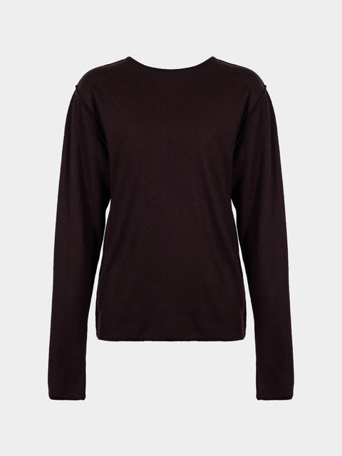 Denis Colomb - Fuzzy Brushed Cashmere Crew-Neck Sweater | Size: M - Brown - ABASK - 
