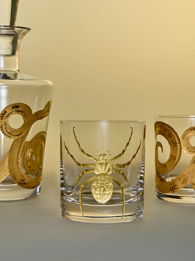 Artel - Cabinet of Curiosities Hand-Engraved Gilded Crystal Collection - Clear - ABASK