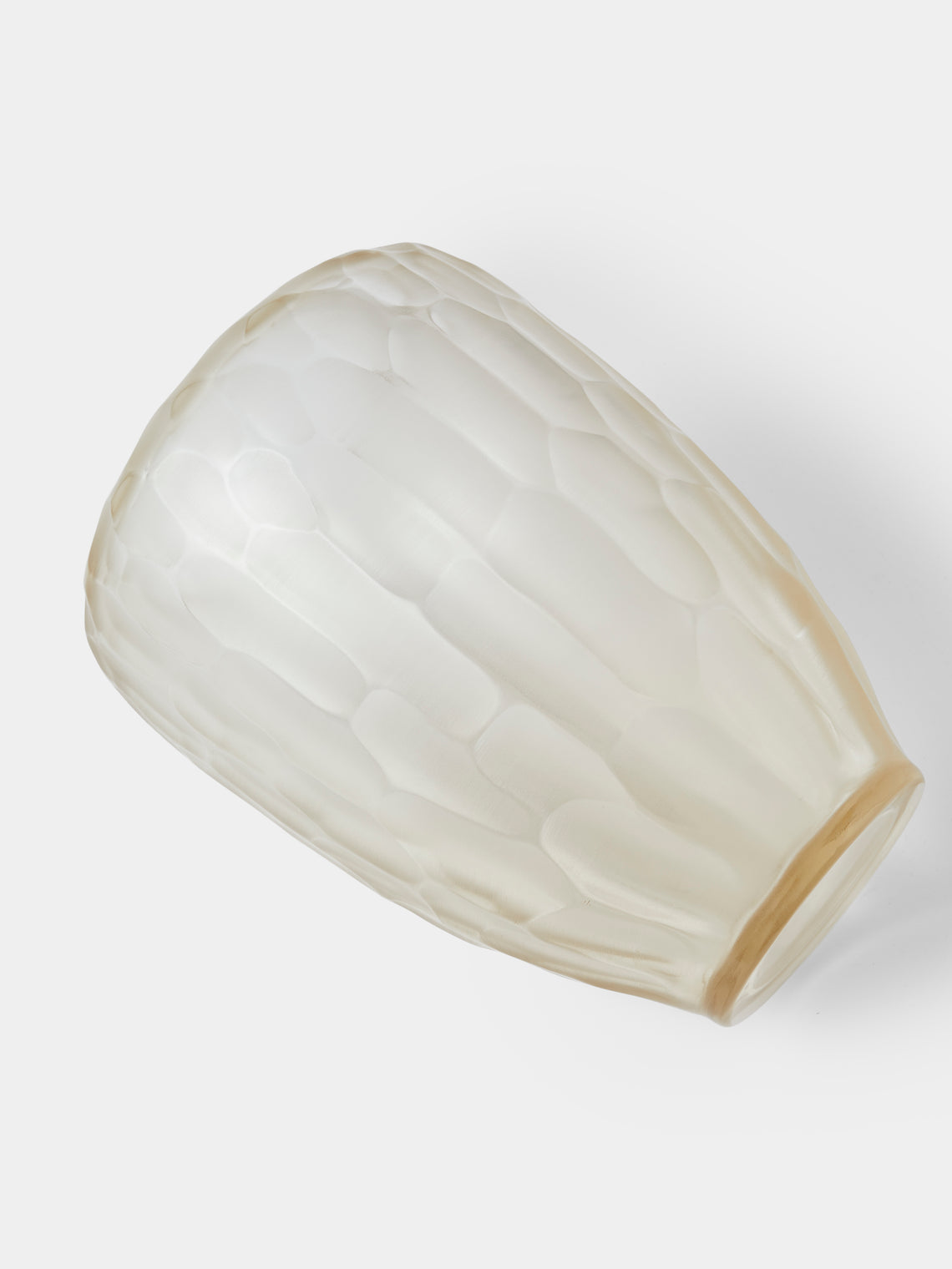 Micheluzzi Glass - Goccia Antico Bamboo Hand-Blown Murano Glass Vase (9in/23.5cm) - Pink - ABASK