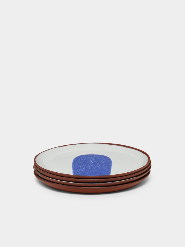 Silvia K Ceramics - Small Terracotta Plates (Set of 4) -  - ABASK