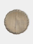 Ifuji - Italian Hand-Carved Wood Round Tray (9.5in/24cm) - Brown - ABASK - 