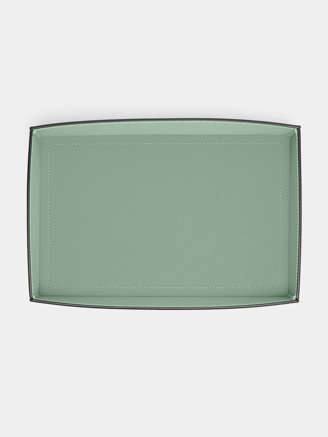 Giobagnara - Marea Leather Large Tray - Light green - ABASK - 