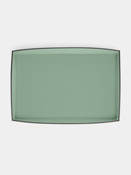 Giobagnara - Marea Leather Large Tray - Light green - ABASK - 