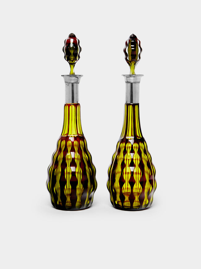 Antique and Vintage - 1930s Bohemian Crystal Decanters (Set of 2) -  - ABASK - 