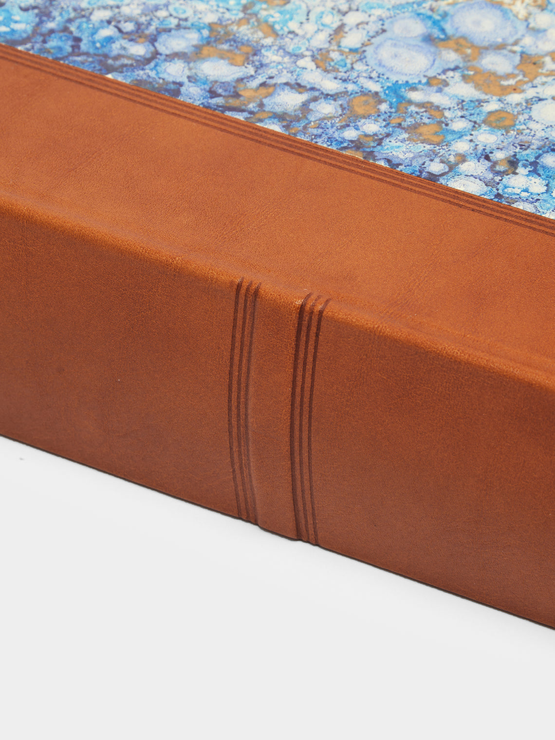 Hand-Marbled Leather Bound Photo Album