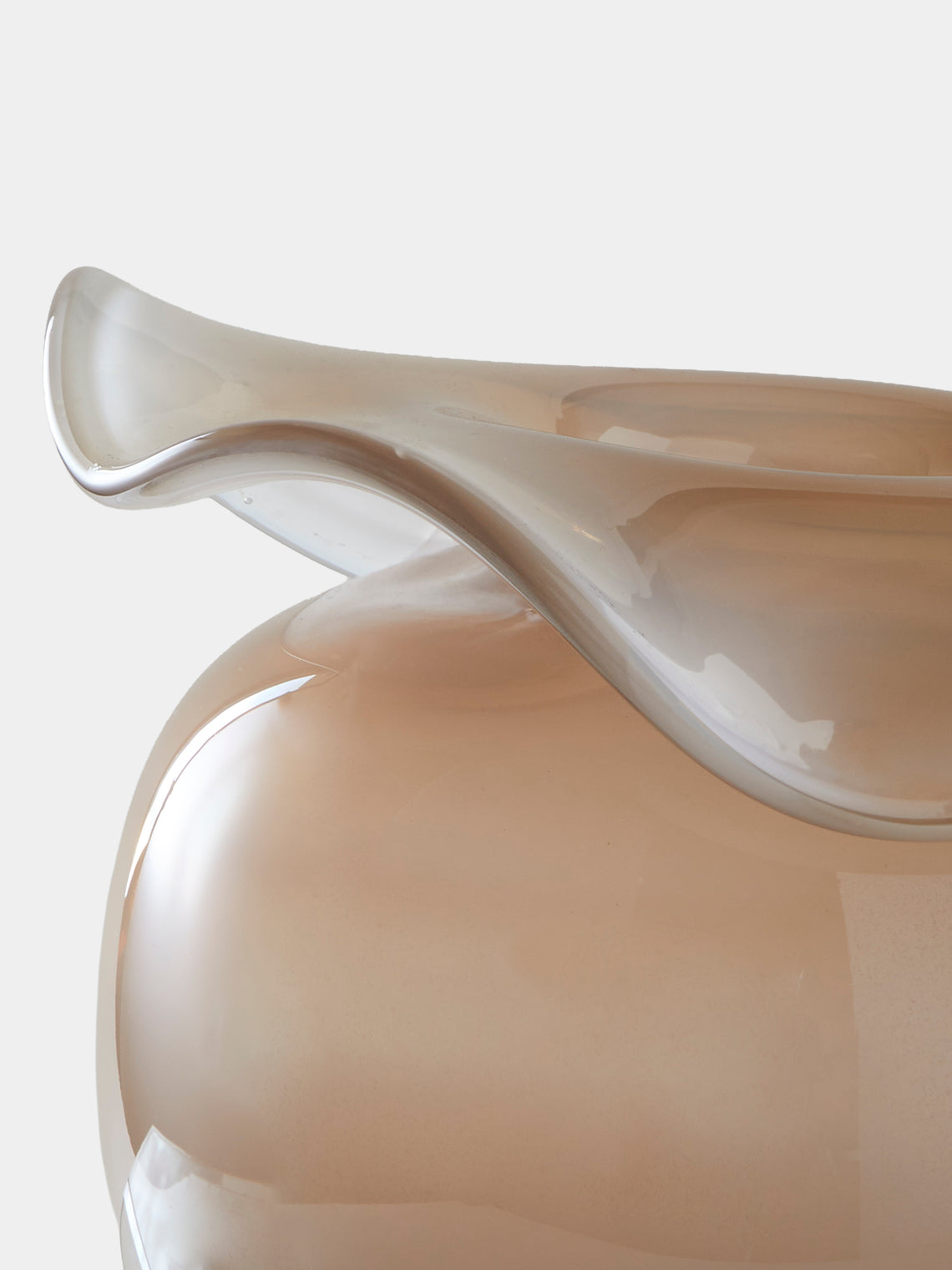 Oog Objects - 13 Hand-Blown Glass Vase (9in/23.5cm) - Brown - ABASK