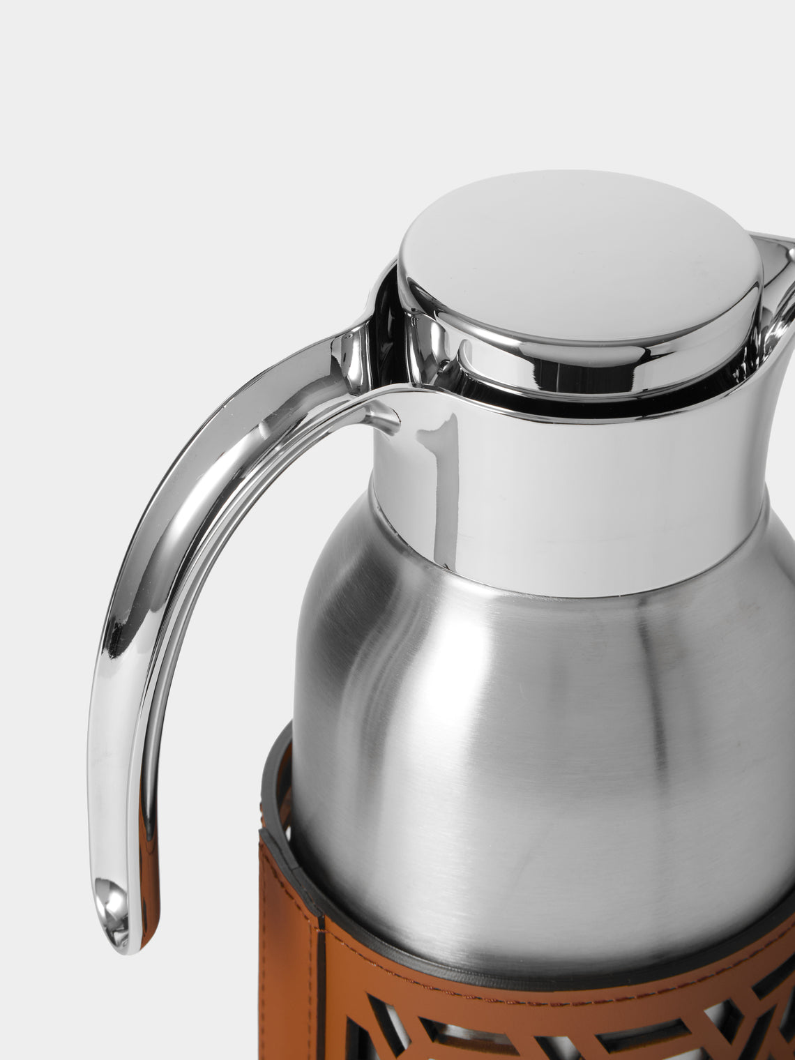 RUDI - Gemma Glass and Stainless Steel Carafe (20oz/0.6L) - Tan - ABASK