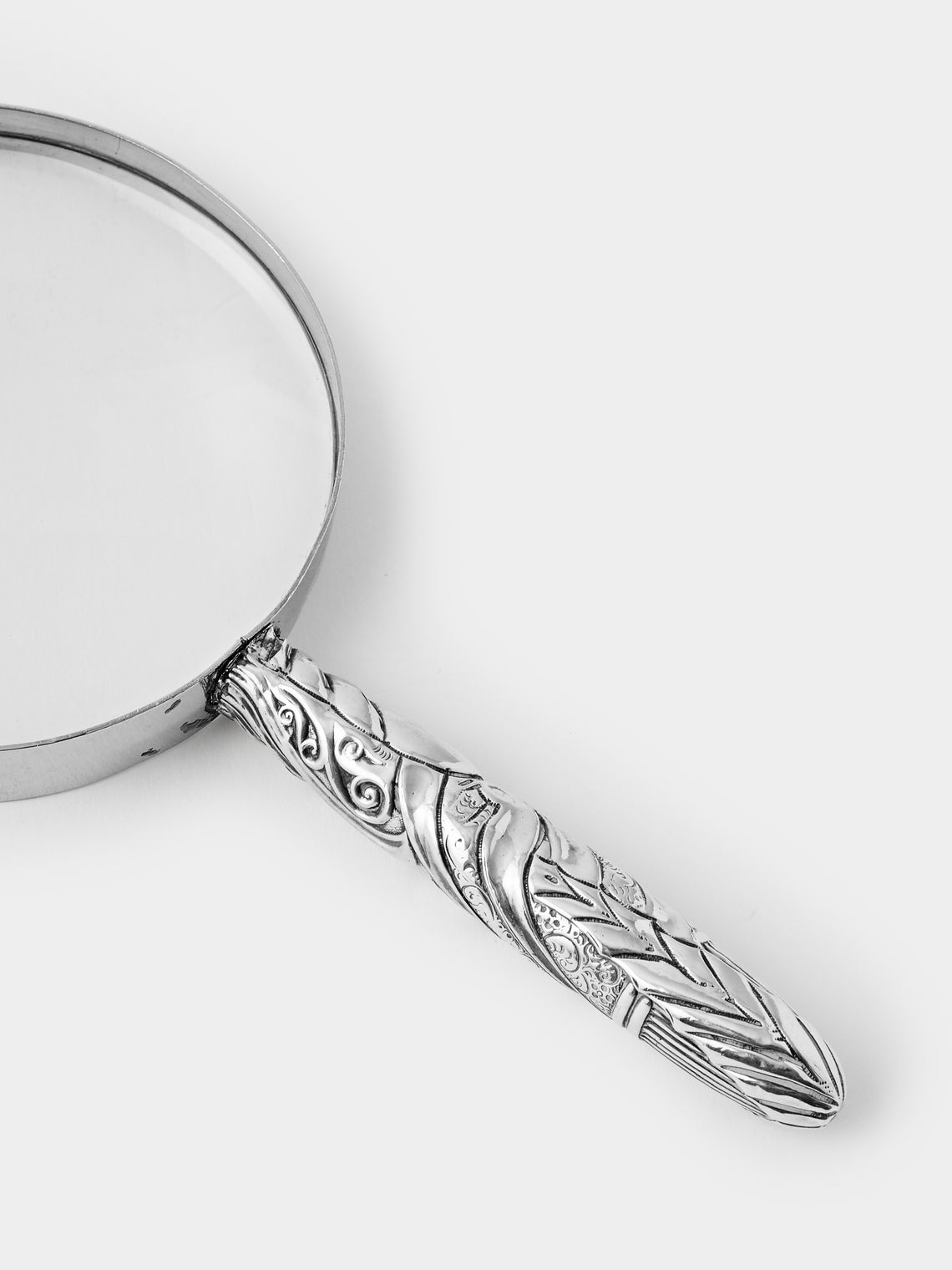 Antique and Vintage - 1897 Solid Silver Magnifying Glass - Silver - ABASK