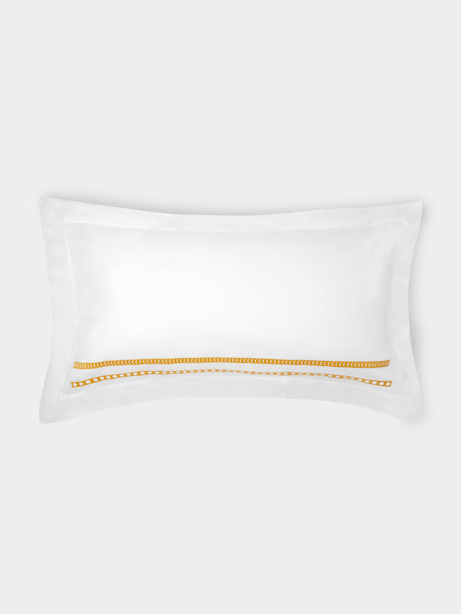 Loretta Caponi - Moon Embroidered Cotton King-Size Pillowcases (Set of 2) -  - ABASK - 