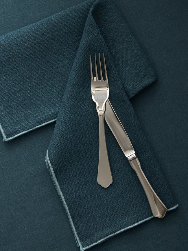 Borgo delle Tovaglie - Filo Linen Extra Large Napkins (Set of 4) - Blue - ABASK