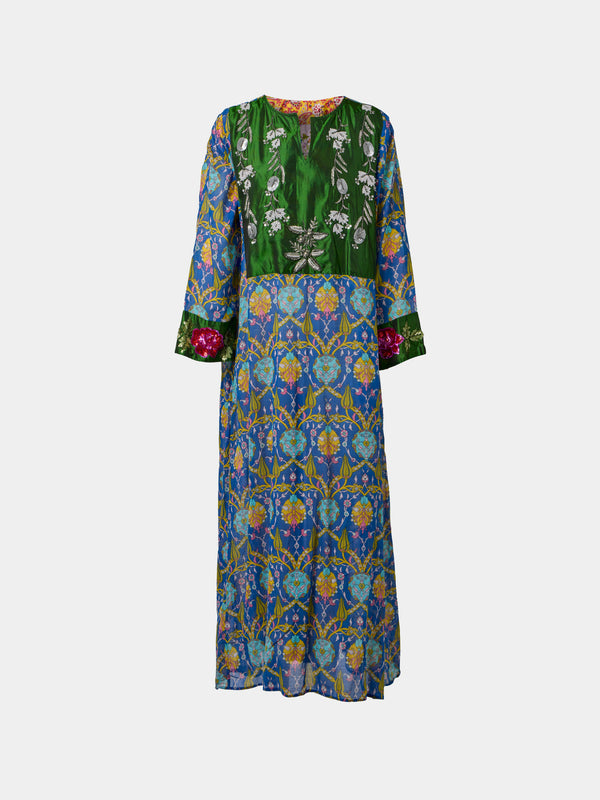 Nazzy Beglari - Women's Cotton Long Dress | One Size - Multiple - ABASK - 