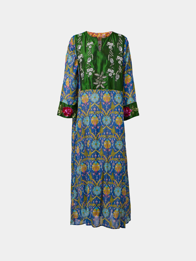 Nazzy Beglari - Women's Cotton Long Dress | One Size - Multiple - ABASK - 
