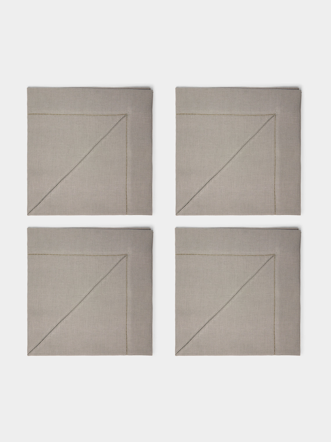 Peter Speliopoulos Projects - Hem-Stitch Linen Napkins (Set of 4) -  - ABASK