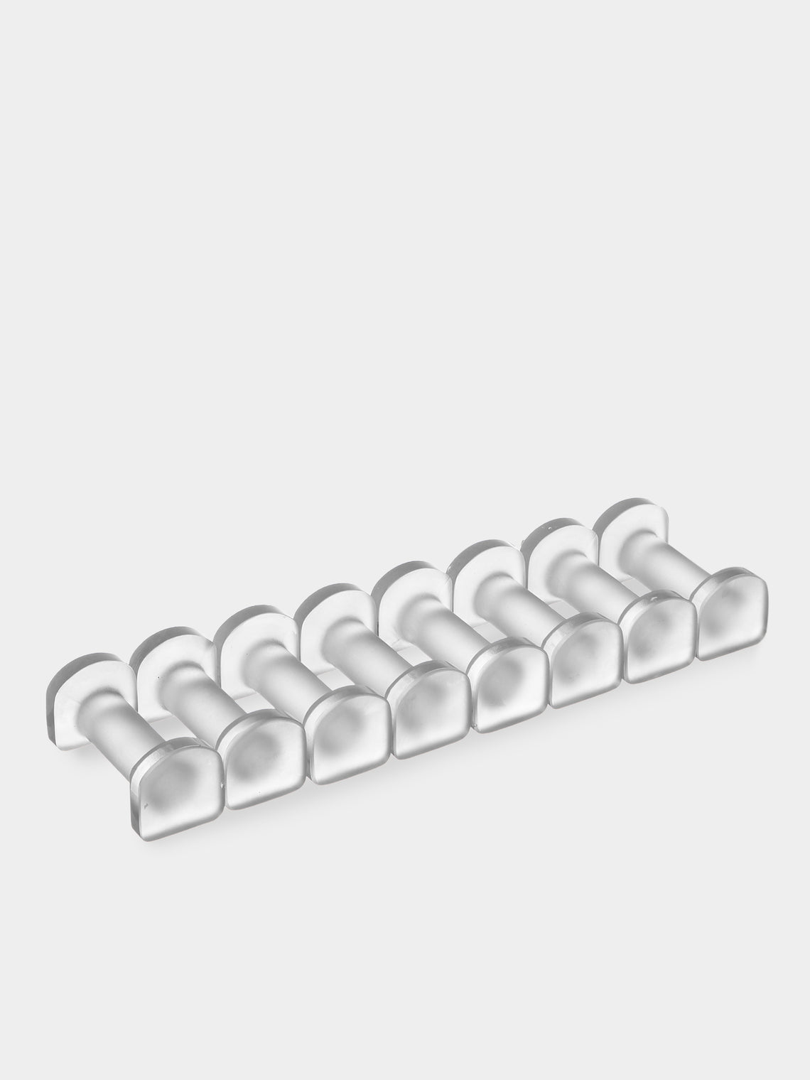 Antique and Vintage - Mid-Century Crystal Knife Rests (Set of 12) - Clear - ABASK