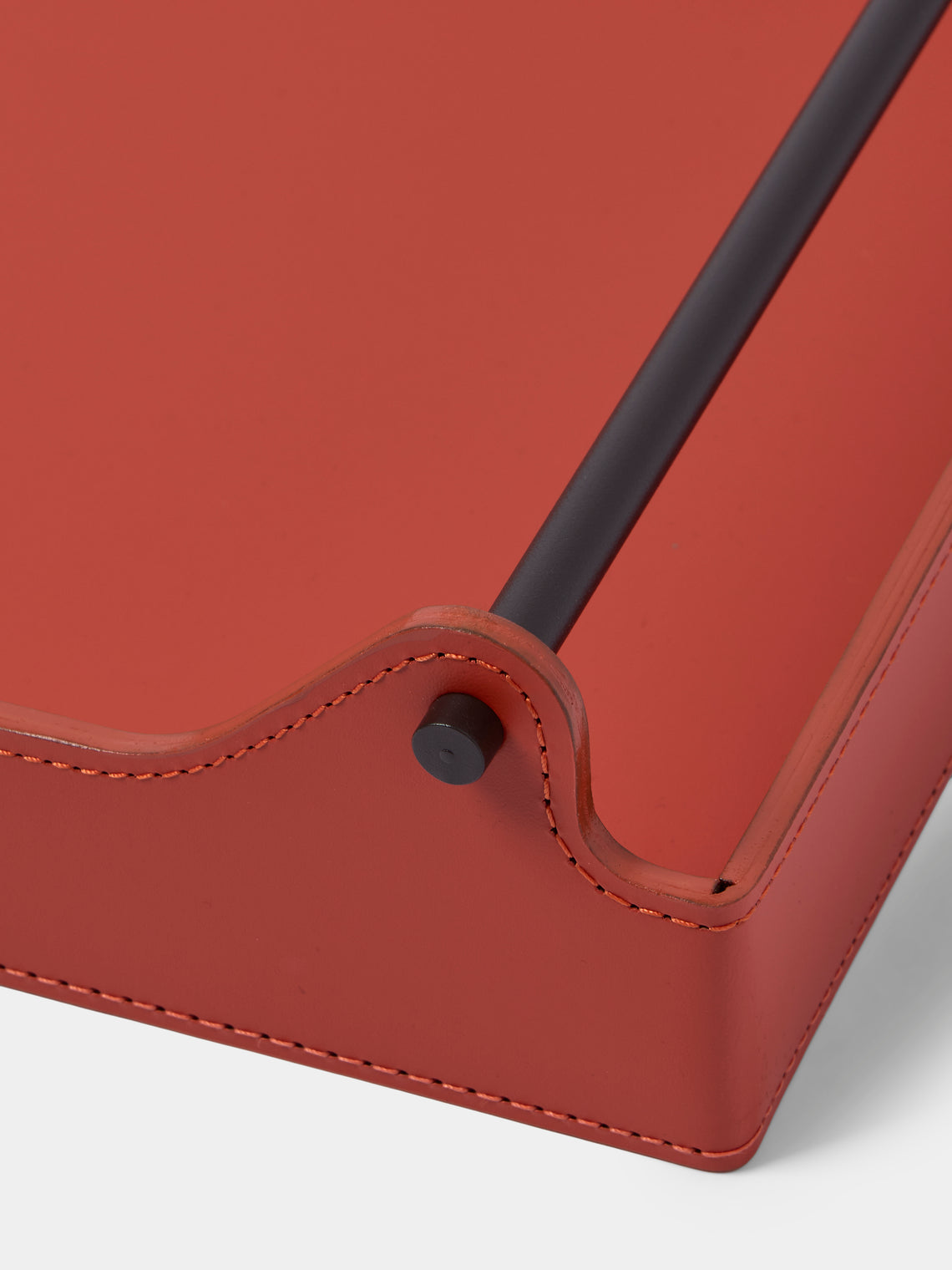 RUDI - Circuit Leather Tray (20in/50.5cm) - Red - ABASK