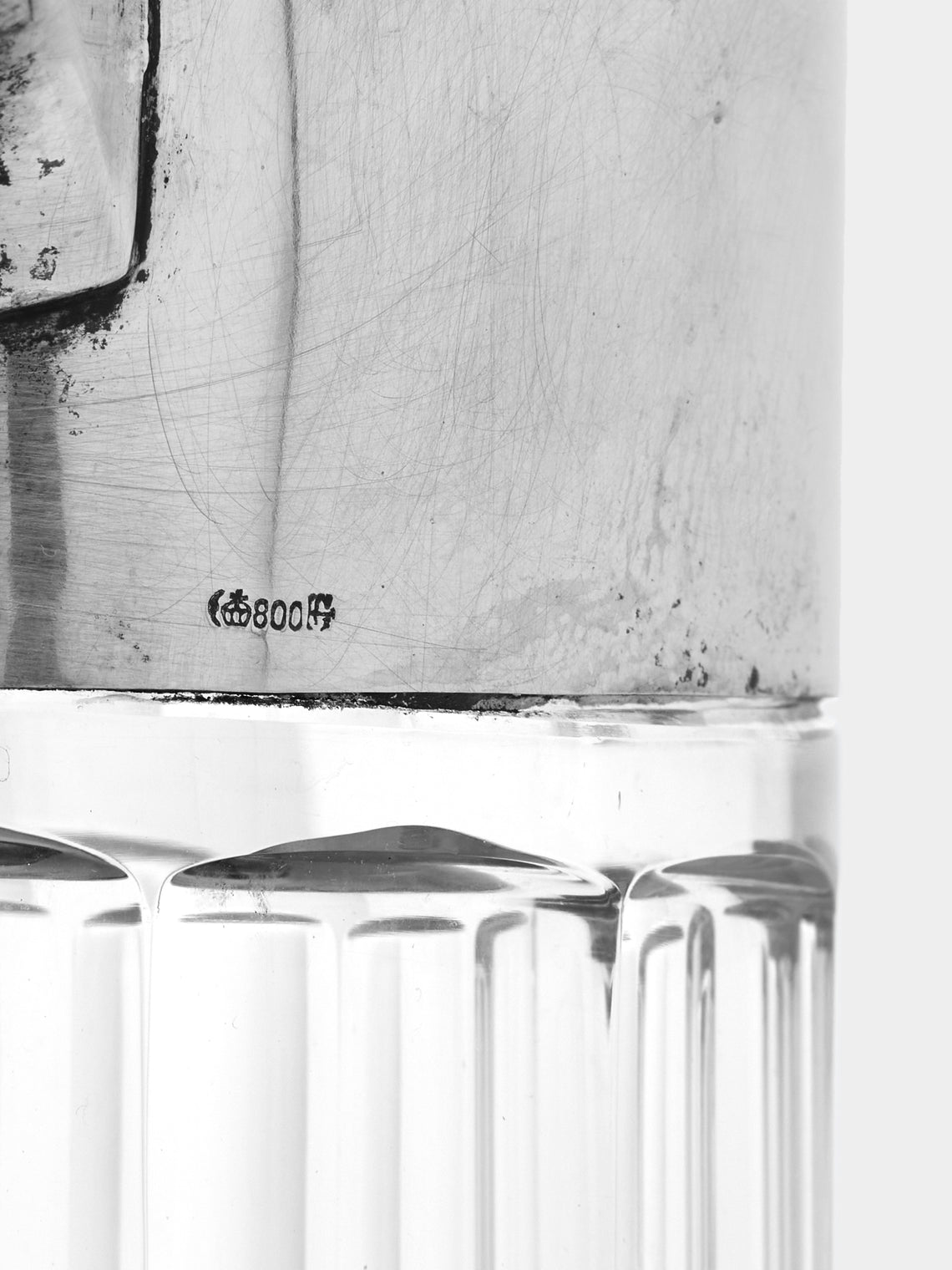 Antique and Vintage - 1920s Silver and Glass Lemonade Jug -  - ABASK