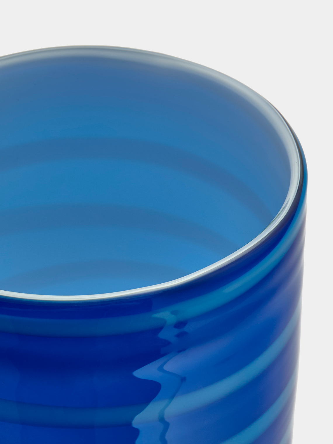 Antique and Vintage - 1970s Murano Glass Vase - Blue - ABASK