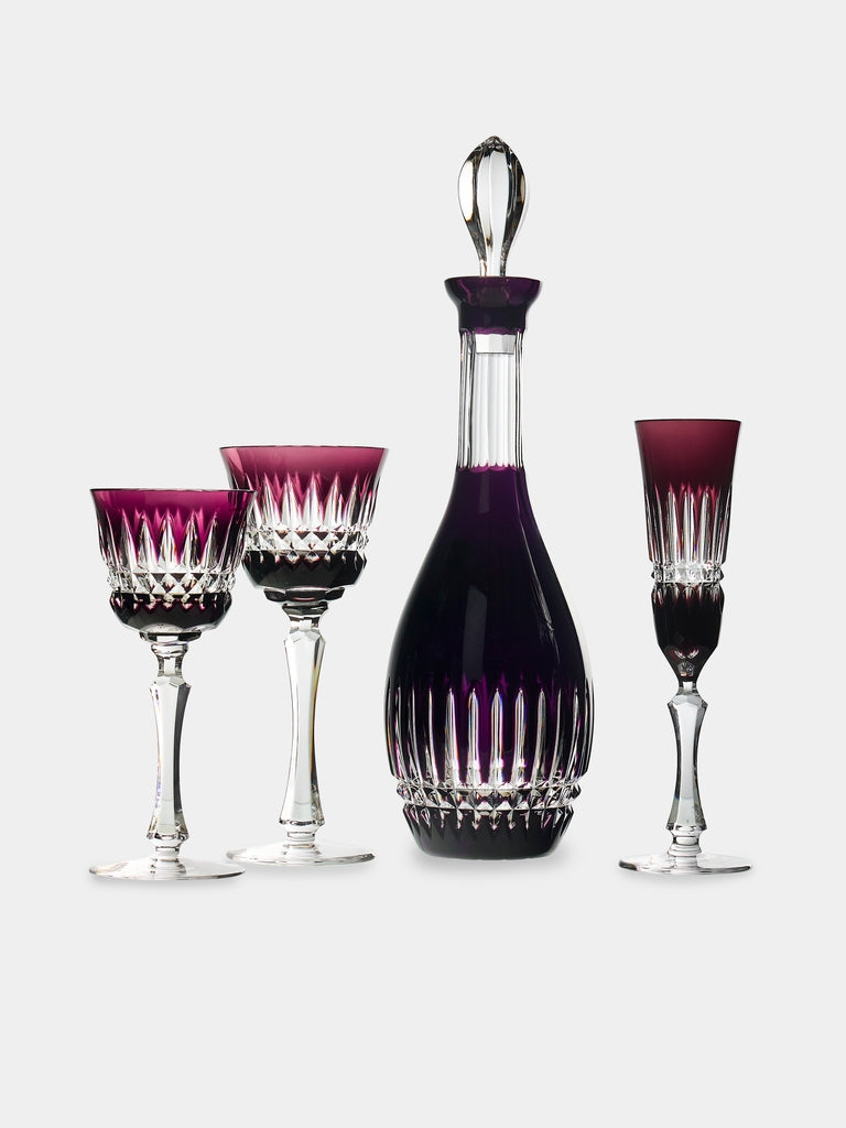 Cristallerie De Montbronn - Mélodie Hand-Blown Crystal Collection - Purple - ABASK