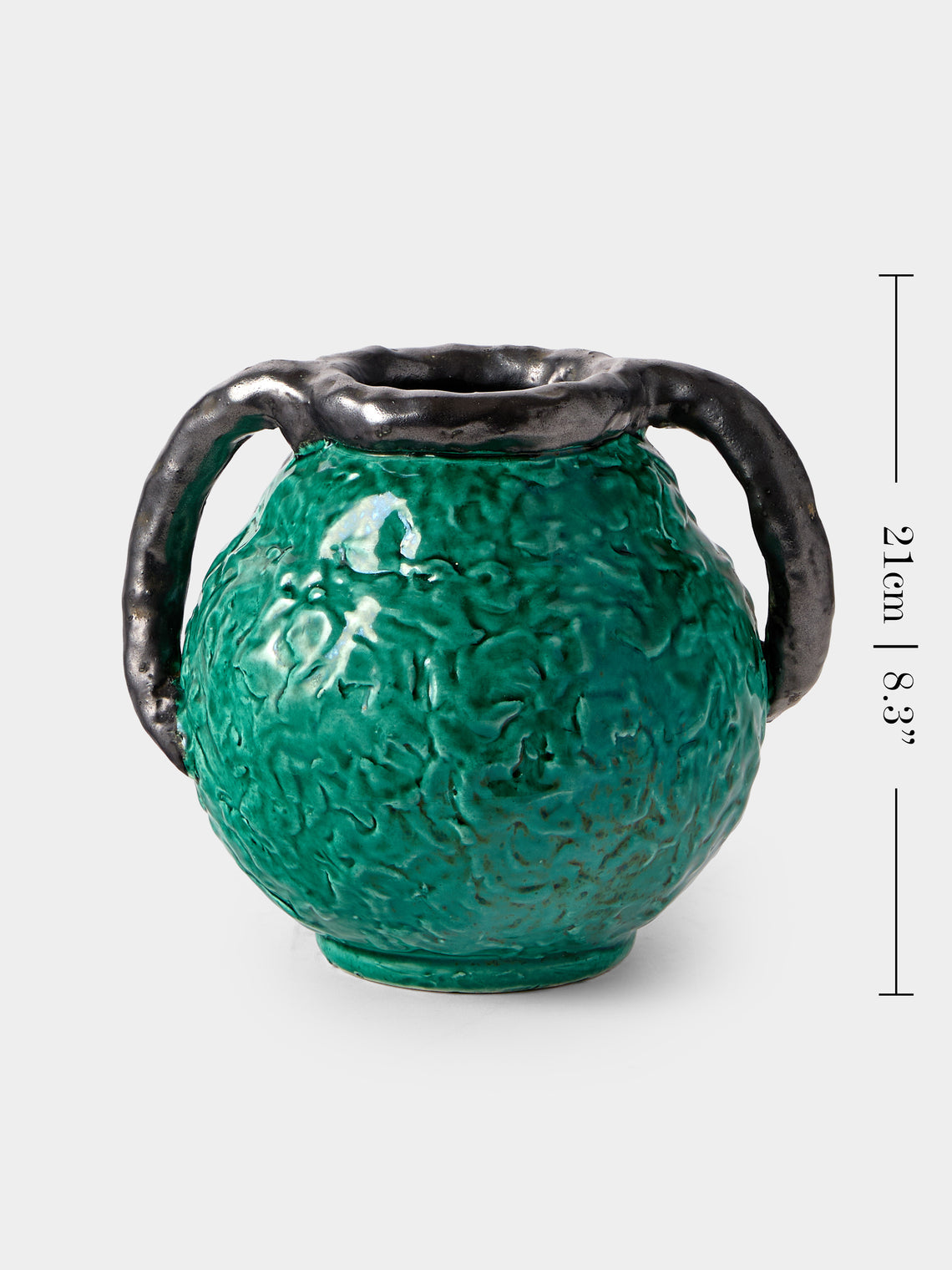 Antique and Vintage - MID CENTURY JEROME MASSIER VASE - Green - ABASK