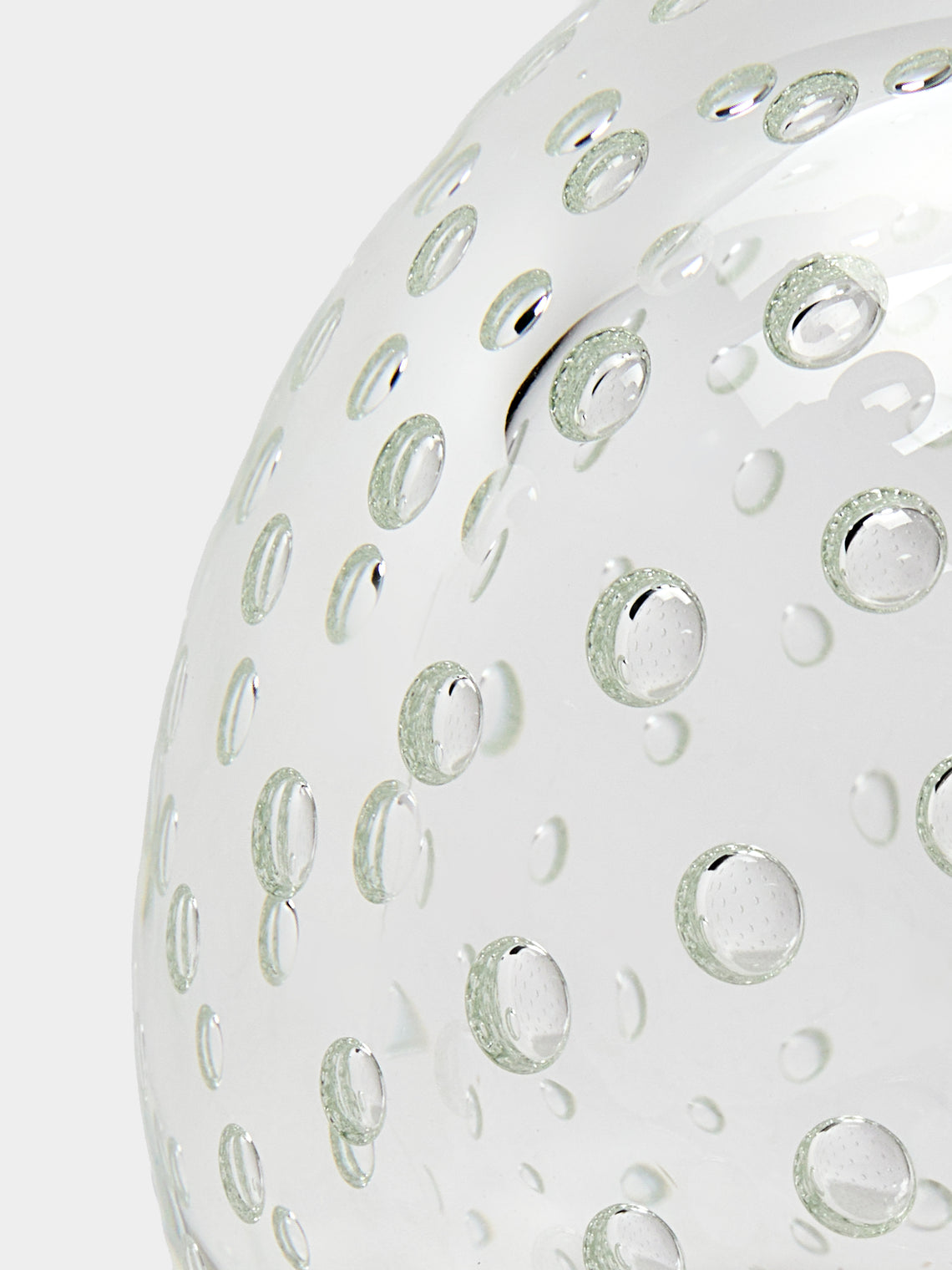 Yali Glass - Raindrop Hand-Blown Murano Glass Vase (4in/10cm) - Clear - ABASK