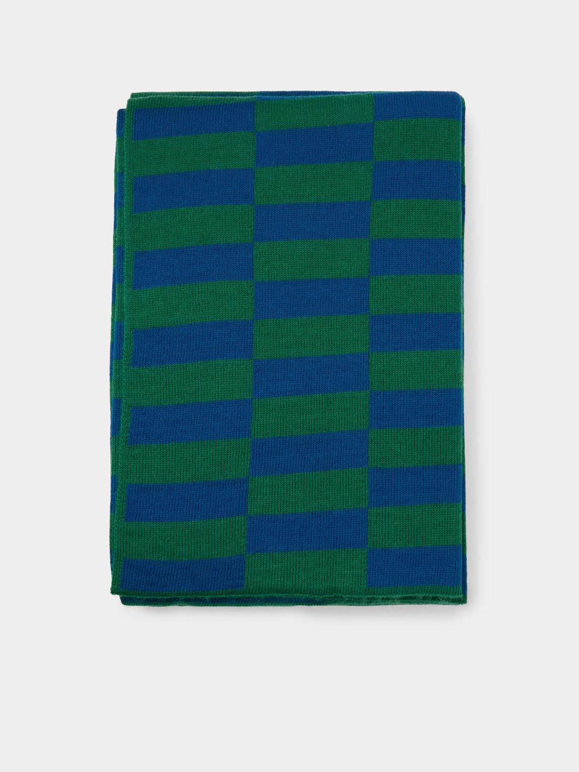 The Stroud - Flax Cotswold Lion Wool Blanket (88in/2.2m) - Blue - ABASK