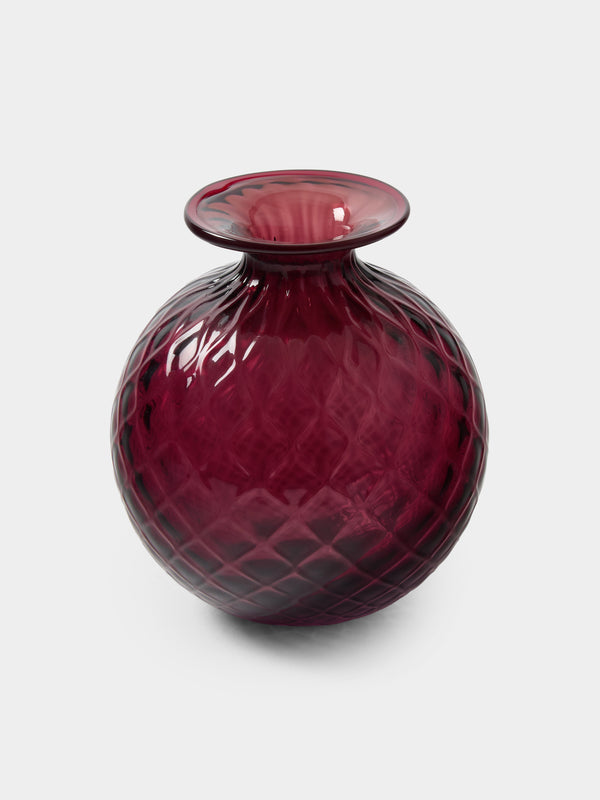 Venini - Monofiore Balloton Hand-Blown Murano Glass Bud Vase (5in/12.5cm) - Pink - ABASK - 